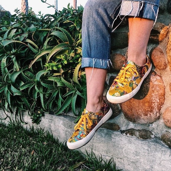 superga mustard yellow